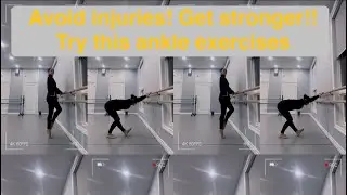 5 min ankle strength exercises #dancer #ballet #dancetraining #betterbalance #injuryprevention 