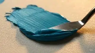 You Won't Believe This Palette Knife Scrape 😮 #texturedart #satisfying #oilpainting #shorts #art