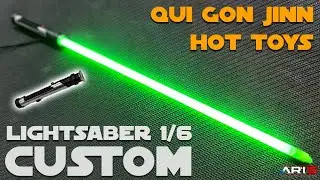 Qui Gon Jinn lightsaber CCFL custom hot toys by Art15 Custom