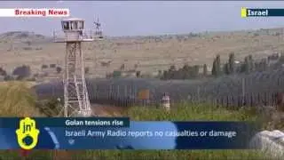 Syrian Spillover: Israel says shell has landed in Israeli-occupied sector of the Golan Heights