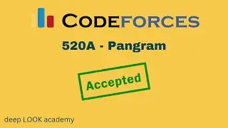 520A - Pangram ( Codeforces ) Solution ( Bangla ) | Cpp Language