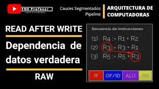 DEPENDENCIA DE DATOS VERDADERA | READ AFTER WRITE | INSTRUCCIONES | PIPELINE | CAUCE SEGMENTADO