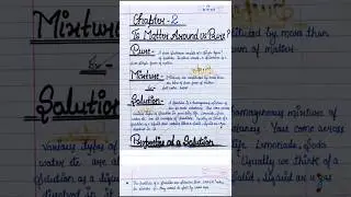 Is matter around us pure?💗✨ | Class 9th chemistry 💛 chapter 2 | Handwritten notes with pdf | #notes