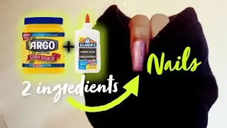 How To Make Fake Nails Out Of Cornstarch | Diy Nail Paste | No Acrylic