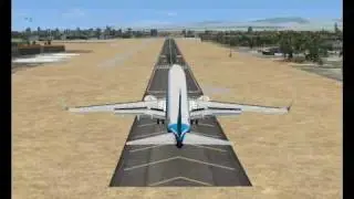 Landing at the airport Marrakech Menara -GMMX-