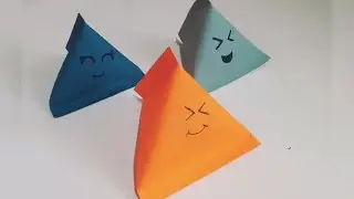 Paper Triangular Gift Box | Origami | The Crafteria Kids