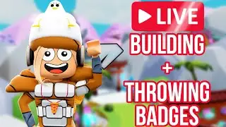 Live! Building + Throwing Badges! (Roblox RoPets)
