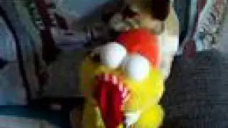 I-CAUGHT WYLIE WITH THE AFLAC DUCK!!!!