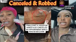 UNPROFESSIONAL HAIR STYLIST CANCELED APPOINTMENT THEN DECIDES TO TAKE THE CUSTOMERS W..