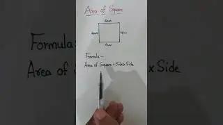 Area of square | How to find area of the square #shorts