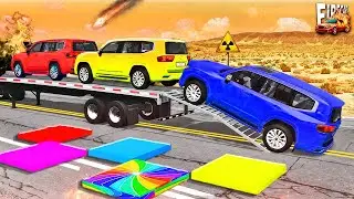 Big Cargo Truck vs Speed Bumps &ndash; Heavy Impact Physics Test &ndash; BeamNG Drive Ep.8 🧯