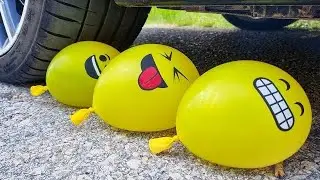 Giant Balloon Almost Burst 💣 | Car Safety Test | crushing crunchy things #6