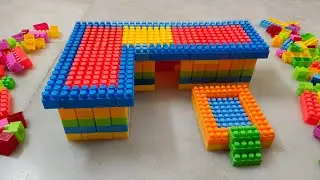 Satisfying DIY House ASMR/ Building Blocks/block game/lego building fun #asmr#buildingblocks#lego