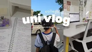 realistic uni vlog 📚 7am class, late night studying and writing notes + Hanging out with friends