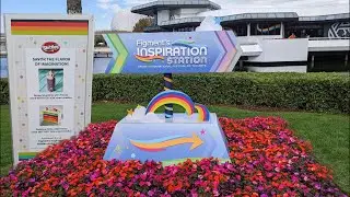 Inspiration Station Tasting Figment Grape Drink | Rainbow Cake |