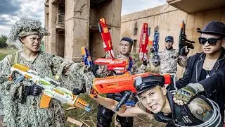 LTT Nerf War Game: Hero SEAL X Uses Nerf Guns to Fight and Chase All Dangerous Criminals
