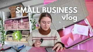 SMALL BUSINESS VLOG ₊⊹ market prep, packing orders, redecorating