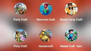 School Party Craft, Mermaid Craft, Beach Party Craft, Pony Craft, HunterCraft, Master Craft Gameplay