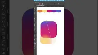 famous logo design in adobe illustrator/ instagram logo #Shorts