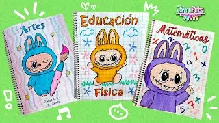 Cómo hacer PORTADAS de LABUBU creativas y fáciles | Ideas de portadas o carátulas paso a paso ❤