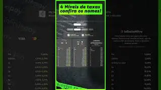 CONFIRA AS 4 NOVAS TABELAS DE TAXAS  DA INFINITEPAY E SEUS NOMES #infinitepay