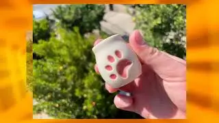 Mini Ceramic Stash Jar - Small Container with Airtight Natural Cork Lid - Hand Painted Miniature ...