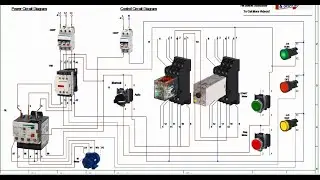 3D​ 3Motor Auto and Manual  by Time Delay and button in Tutorial  CADe SIMU