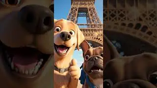 Dogs on a Vacation in Paris