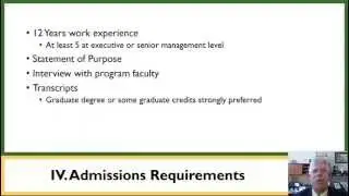 USF DBA 2015 Part 4: Admissions Requirements