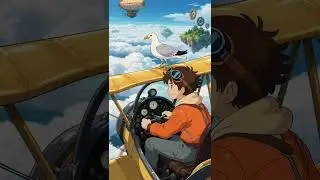 Sky Adventure Above the Clouds | Flying Dreams & Peaceful Fantasy Ambience ☁️🛩️✨