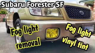 HOW TO: Remove and tint fog lights on Subaru Forester SF