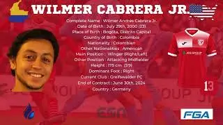 Wilmer Cabrera Jr. | Right Wing 00' 🇨🇴🇺🇸 2023-2024 Highlights