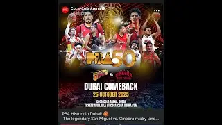 San Miguel Beermen VS  Barangay Ginebra  San Miguel - Dubai Game Highlights