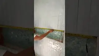 Installing Niche Light | All Glass Shower Build. #construction #remodeling #bathroomdesign #tutorial