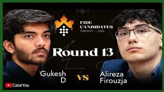 Gukesh D vs Alireza F || Candidates Chess Tournament 2022 || game 13 #Chesscom #gukesh #chess