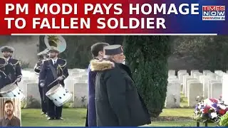 Prime Minister Narendra Modi Pays Homage To Fallen Soldiers In His Last Leg Of France Visit | WATCH