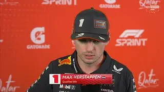 Max Verstappen: Sprint Will Be About Surviving | Post Sprint Qualifying Interview | Qatar GP 2025