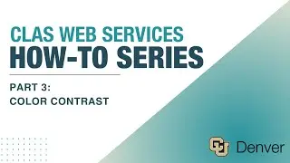 Web Services How-tos: Color Contrast