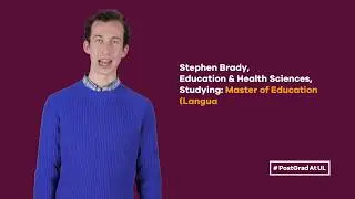 #PostGradAtUL | Meet the postgrads - Stephen Brady