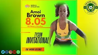 Personal Best For Amoi Brown In 60m Hurdles At Tyson Invitational