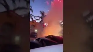 Chicago Rapper Chief Keef almost blows up house with Fireworks.
