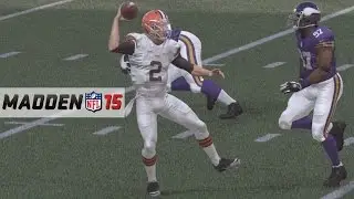 Игровой процесс Madden 15 (Xbox One): Browns против Vikings, 2-я половина (Джонни Футбол против Т...