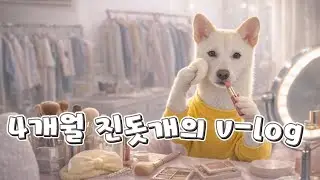 4개월 진돗개는 하루 종일 뭐 할까??? (진짜 바쁨 주의)