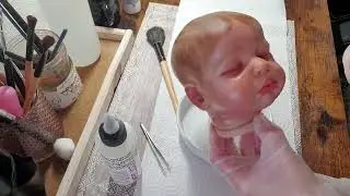 Création d'un bébé reborn pour debutant,tutoriel 8 😻(vernis)
