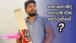 How to Select Good Softball Bats | හොදම බැට් එකක් තෝරගන්න ආසා ඔයාලටයි 🏏 | travel diary with harsha
