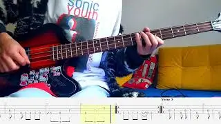 Clean Up Before She Comes &ndash; Nirvana &ndash; Bass cover with tabs (4k)
