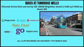 Buses at Tunbridge Wells | Saturday 11th March 2023