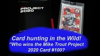Card Hunting in the Wild - Giveaway 2 -  Mike Trout Project 2020  Card #100