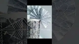 Stencilled wafer paper fan art tutorial #shortsvideo #cake