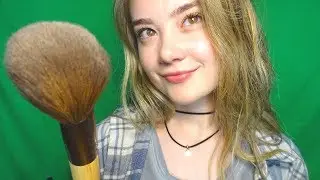 ASMR FOR MEN! News Anchor Make Up Artist Role Play! Face Brushing, Personal Attention, Whispering